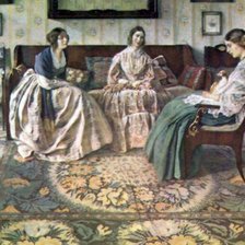 Схема вышивки «СЕРИЯ "ДВОРЯНСКАЯ РОССИЯ". ТРИ ДАМЫ»