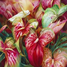 Схема вышивки «Цветы»