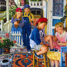 Схема вышивки «содраная коленка»