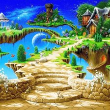 Схема вышивки «Воздушный замок»