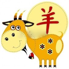 Схема вышивки «Новый 2015 Год Козы:-*»