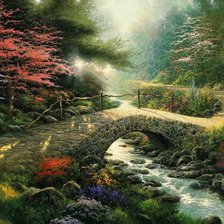 Схема вышивки «Гірська річка»