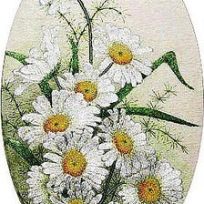 Схема вышивки «ромашки»