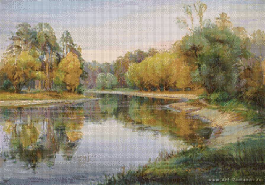 осенняя река - пейзаж - предпросмотр