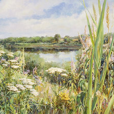 Схема вышивки «пейзаж»