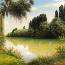 Схема вышивки «пейзаж»