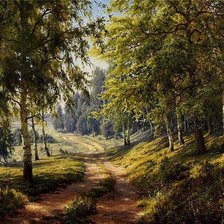 Схема вышивки «пейзаж»