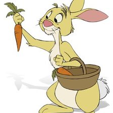 Схема вышивки «кролик»