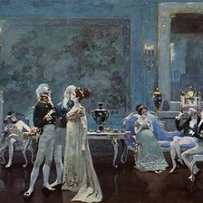 Схема вышивки «СЕРИЯ "ВОЙНА И МИР". САЛОН АННЫ ПАВЛОВНЫ ШЕРЕР»