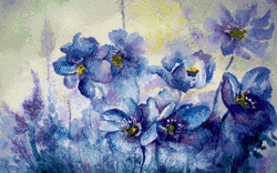 акварельное настроение - цветы - предпросмотр