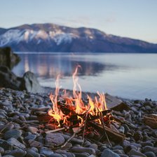 Схема вышивки «Вечерний костер»