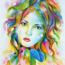 Схема вышивки «нереальный портрет»