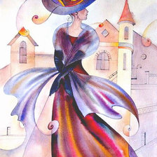 Схема вышивки «такса2»