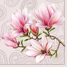 Схема вышивки «Магнолия»