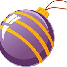 Схема вышивки «новогодние атрибуты»