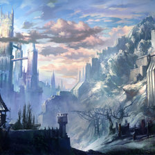 Схема вышивки «Замок»