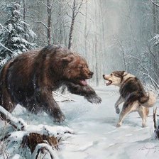 Схема вышивки «Охота»