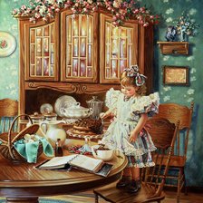 Схема вышивки «мамина помощница»