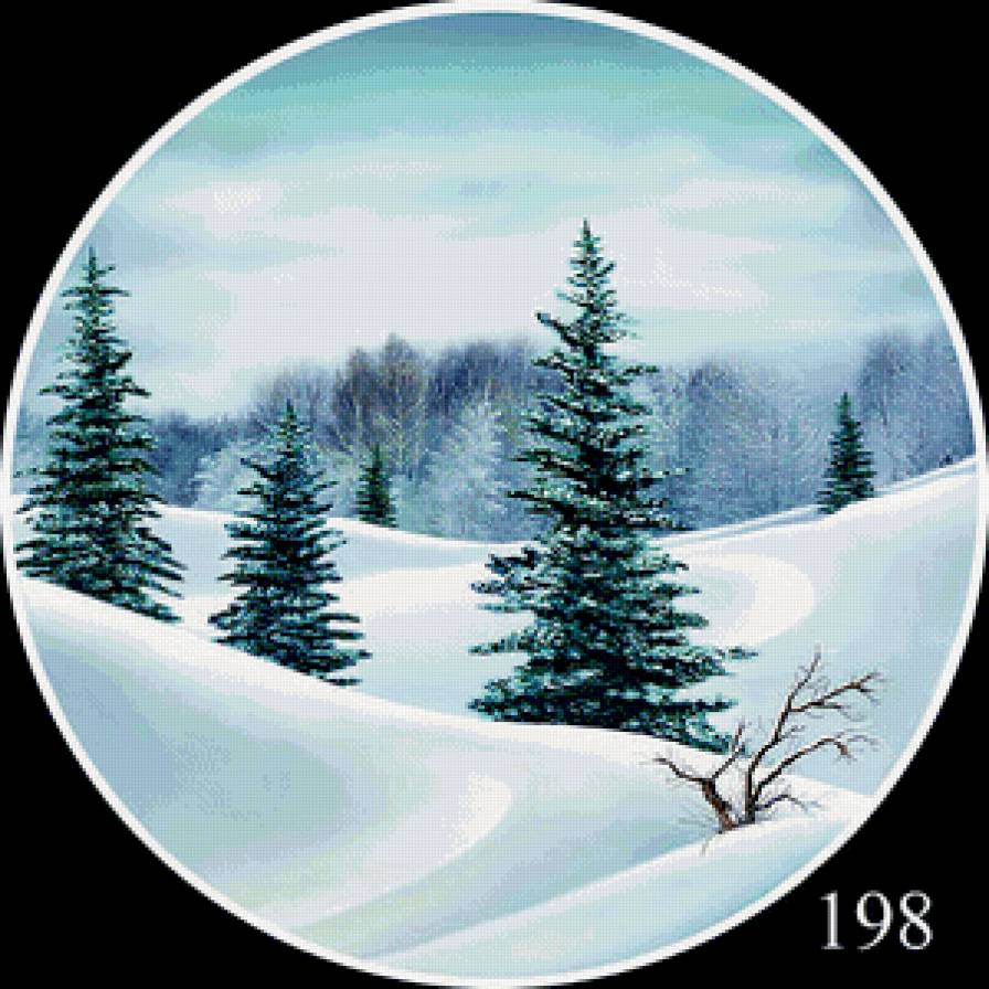 Зима - круг - предпросмотр