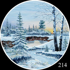 Схема вышивки «Зима»