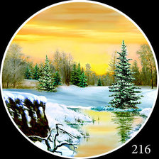 Схема вышивки «Зима»