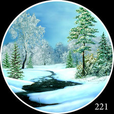 Схема вышивки «Зима»