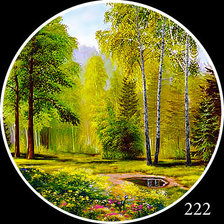 Схема вышивки «Лес»