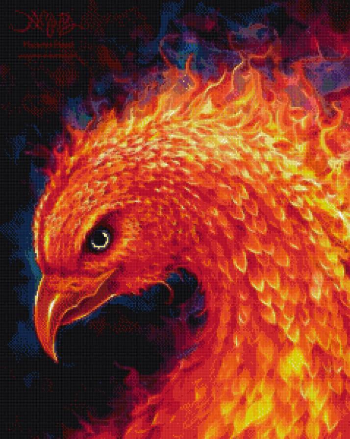 Серия "Сказочные птицы", 1 - птица феникс - предпросмотр