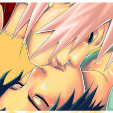 Схема вышивки «Саске и Сакура»