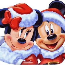 Схема вышивки «микки и мини»