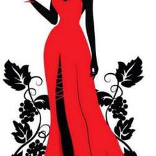 Схема вышивки «Бокал вина»