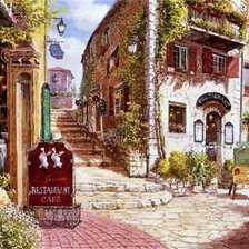 Схема вышивки «городок»