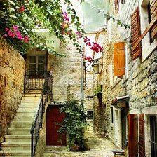 Схема вышивки «дворик»