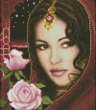 Схема вышивки «девушка»