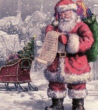 Схема вышивки «Санта»