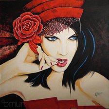 Схема вышивки «покорительница сердец»