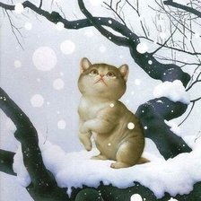 Схема вышивки «котэйка»