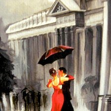 Схема вышивки «танец под дождём»