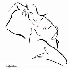 Схема вышивки «пара влюблённых»