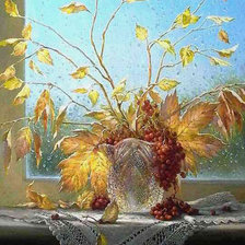 Схема вышивки «Осенние слезы (Михаил Иваненко)»