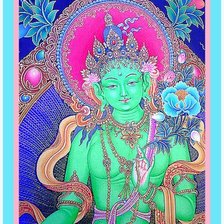 Схема вышивки «Зеленая тара»