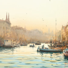 Схема вышивки «венецианский рассвет»