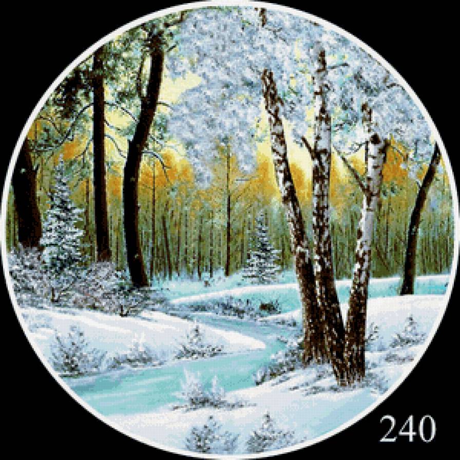 Зима - круг - предпросмотр