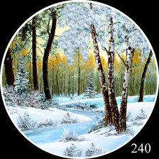 Схема вышивки «Зима»