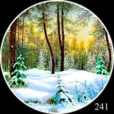 Схема вышивки «Зима»