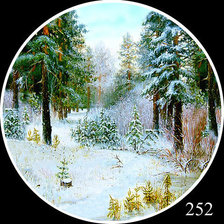 Схема вышивки «Зима»