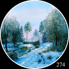 Схема вышивки «Зима»