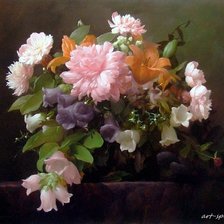 Схема вышивки «цветы»