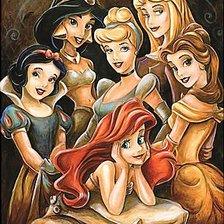 Схема вышивки «сказочные принцессы»