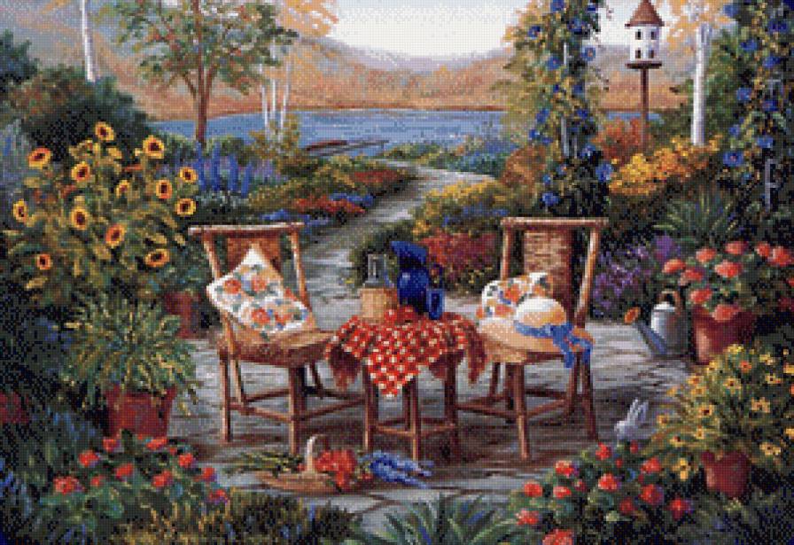 в саду - предпросмотр